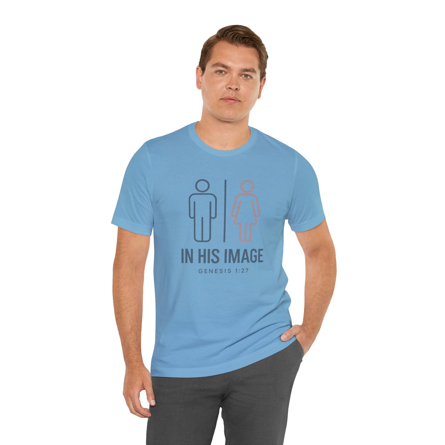 Genesis 1:27 in His Image T-Shirt
