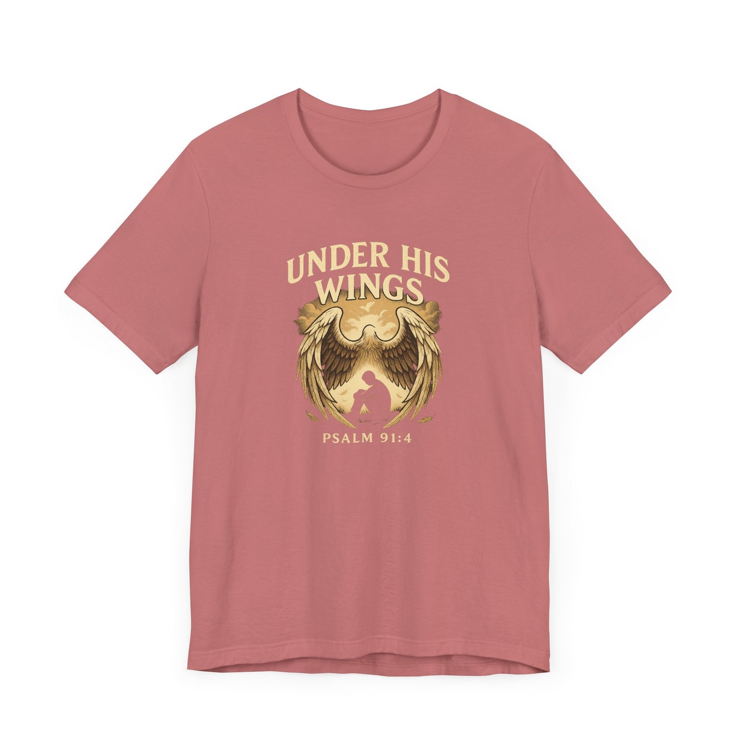Psalm 91:4 Under His Wings T-Shirt