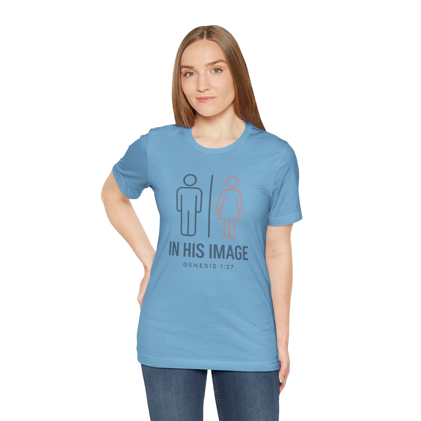 Genesis 1:27 in His Image T-Shirt