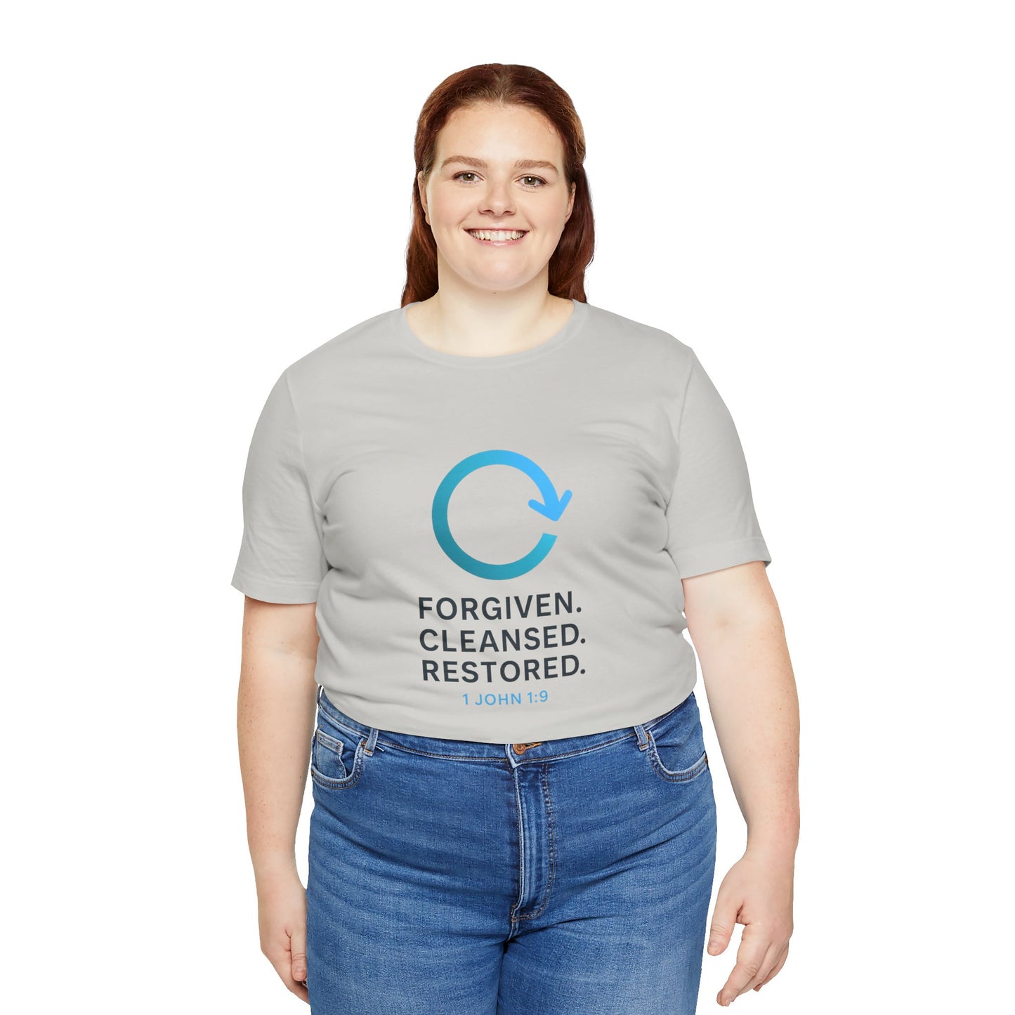 1 John 1:9 Forgiven, Cleansed, Restored T-shirt
