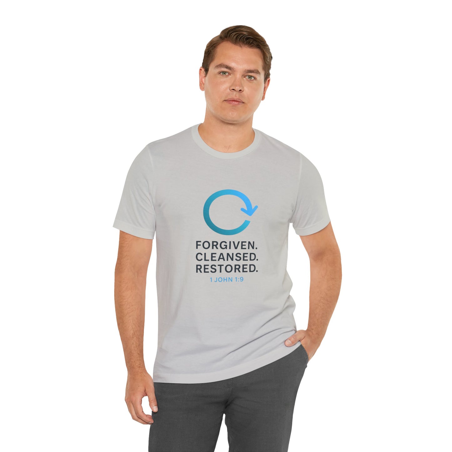 1 John 1:9 Forgiven, Cleansed, Restored T-shirt