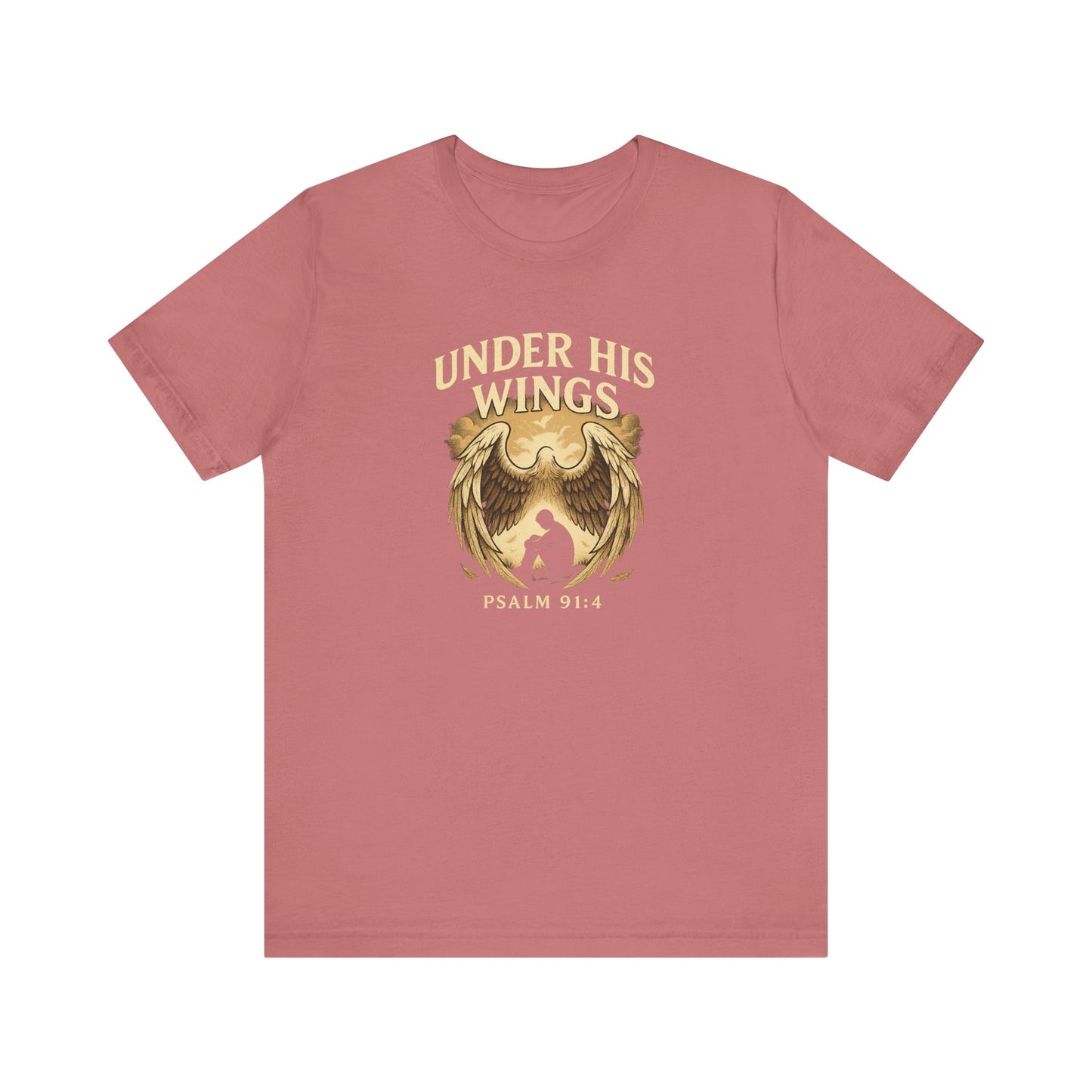 Psalm 91:4 Under His Wings T-Shirt
