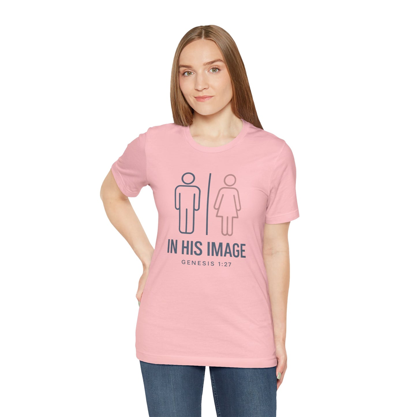 Genesis 1:27 in His Image T-Shirt