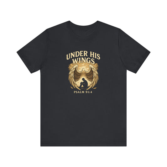 Psalm 91:4 Under His Wings T-Shirt