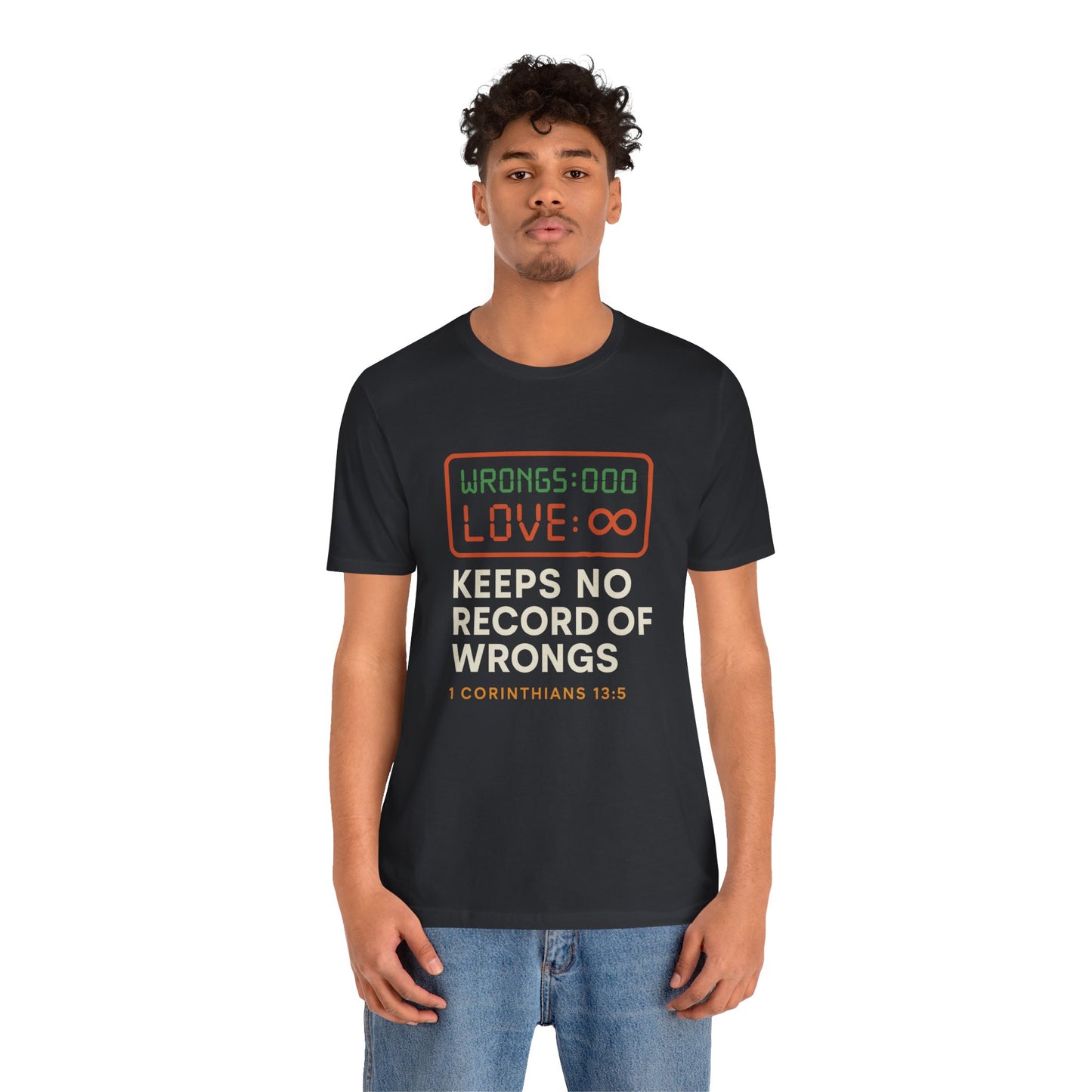 1 Corinthians 13:5 Love Keeps No Record T-Shirt