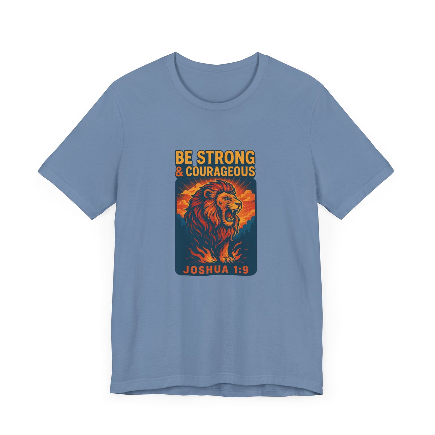 Joshua 1:9 Courageous Lion T-Shirt