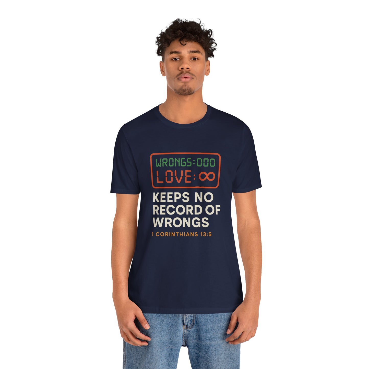 1 Corinthians 13:5 Love Keeps No Record T-Shirt