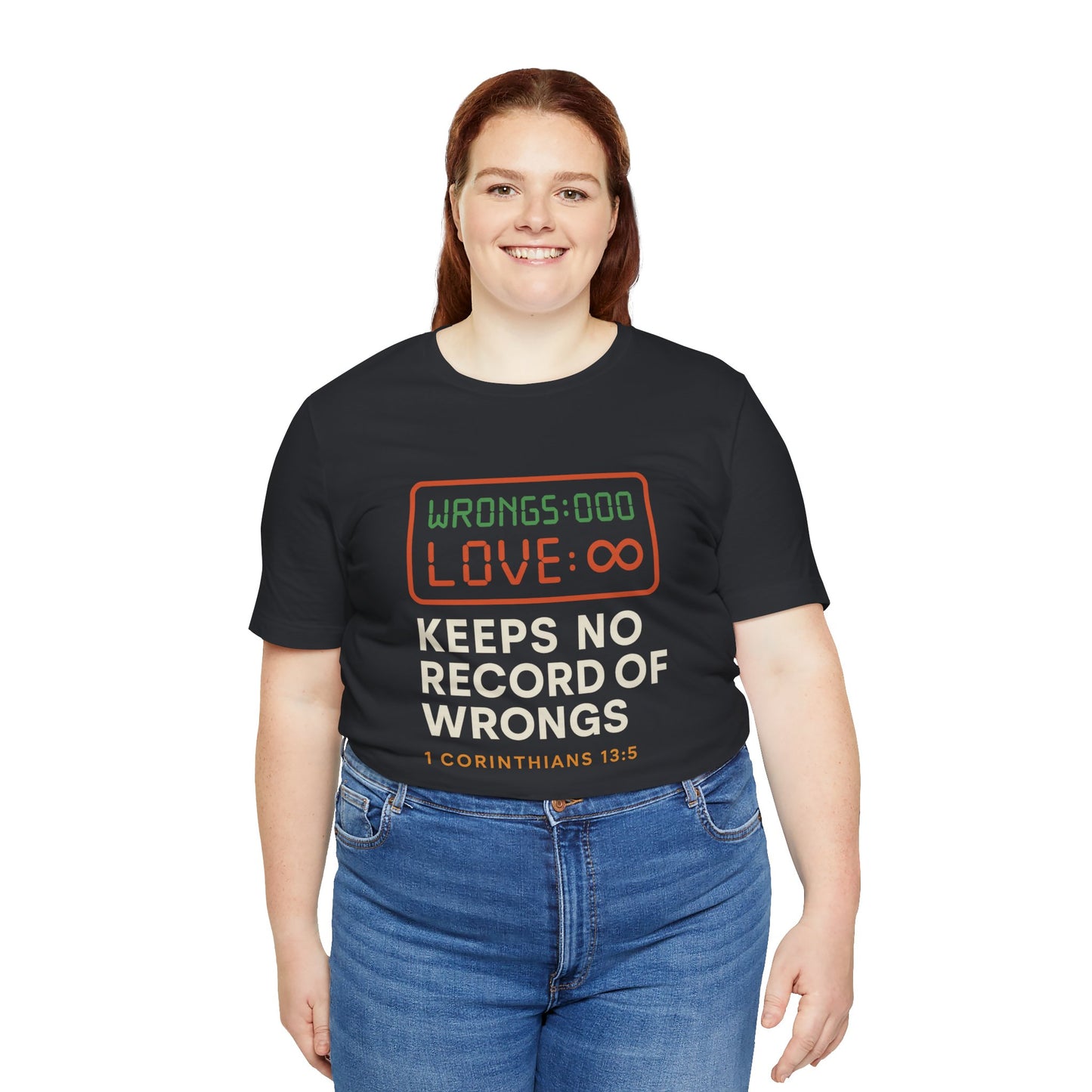 1 Corinthians 13:5 Love Keeps No Record T-Shirt