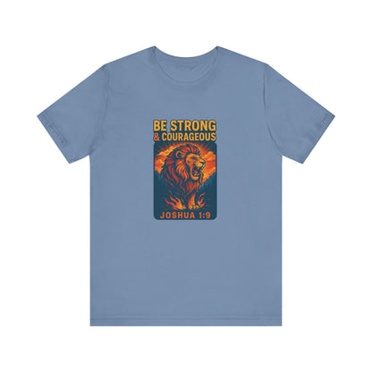 Joshua 1:9 Courageous Lion T-Shirt