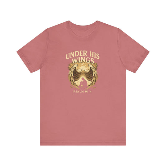 Psalm 91:4 Under His Wings T-Shirt