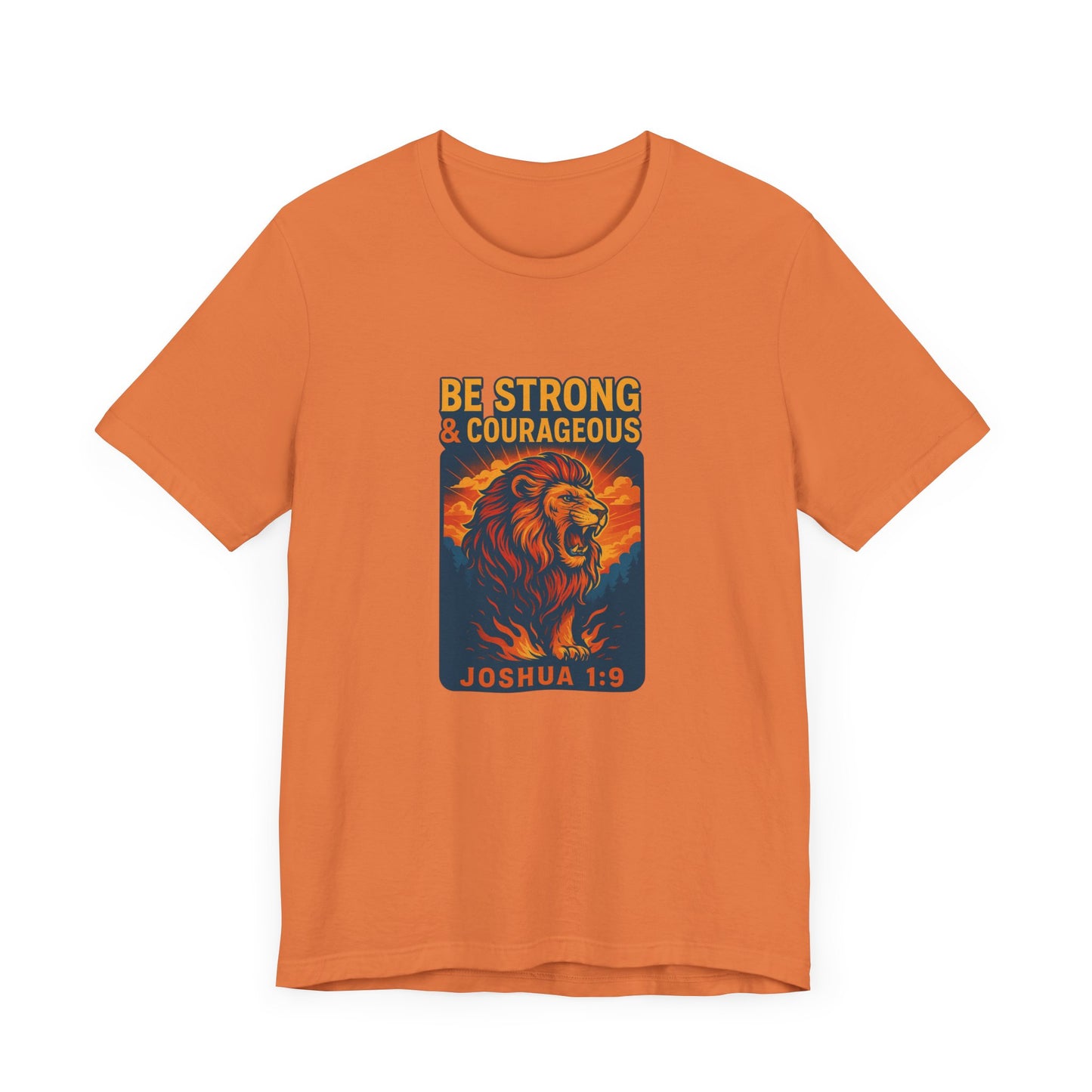 Joshua 1:9 Courageous Lion T-Shirt