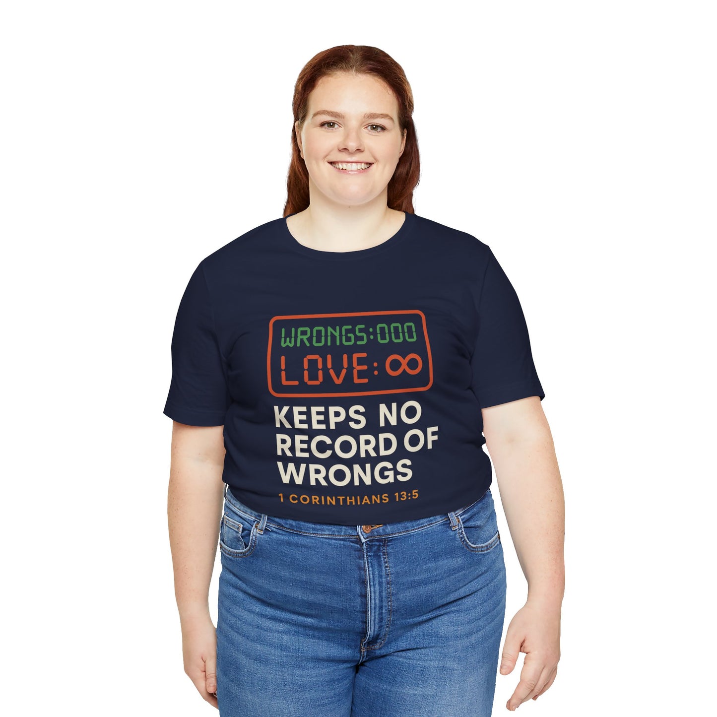 1 Corinthians 13:5 Love Keeps No Record T-Shirt
