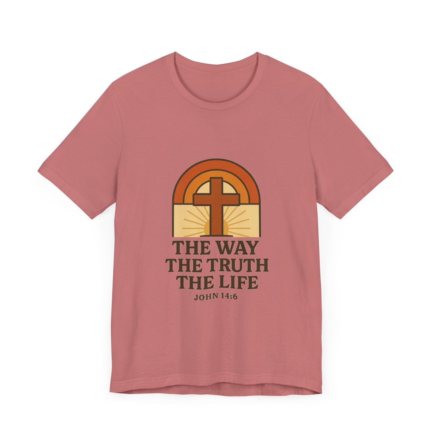John 14:6, Faith-Inspired Unisex Tee - The Way, The Truth, The Life