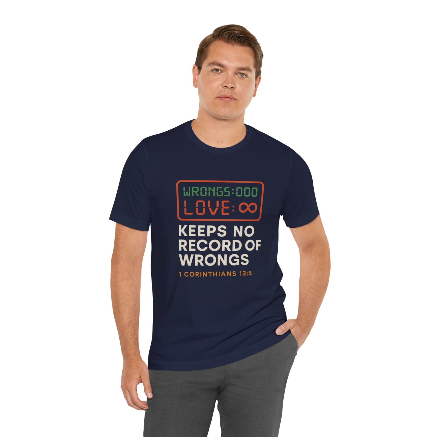 1 Corinthians 13:5 Love Keeps No Record T-Shirt