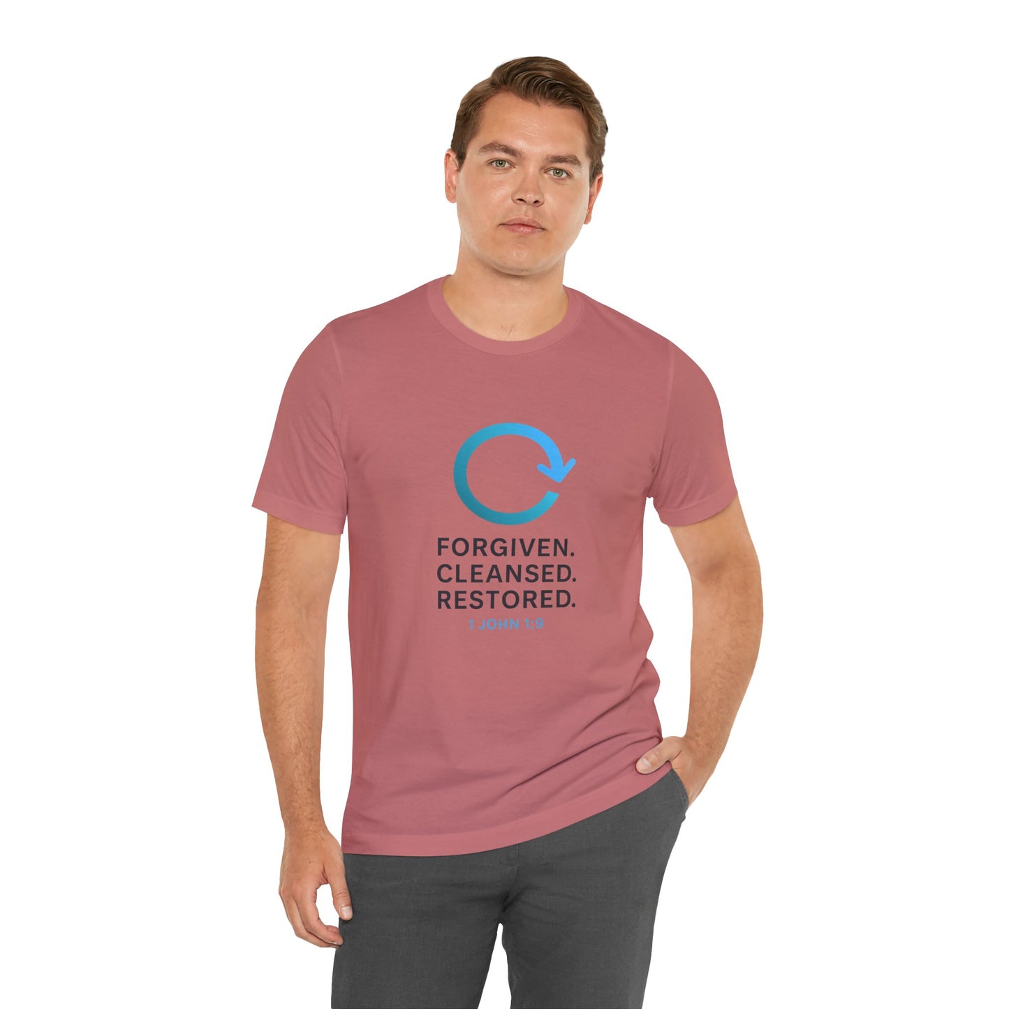 1 John 1:9 Forgiven, Cleansed, Restored T-shirt